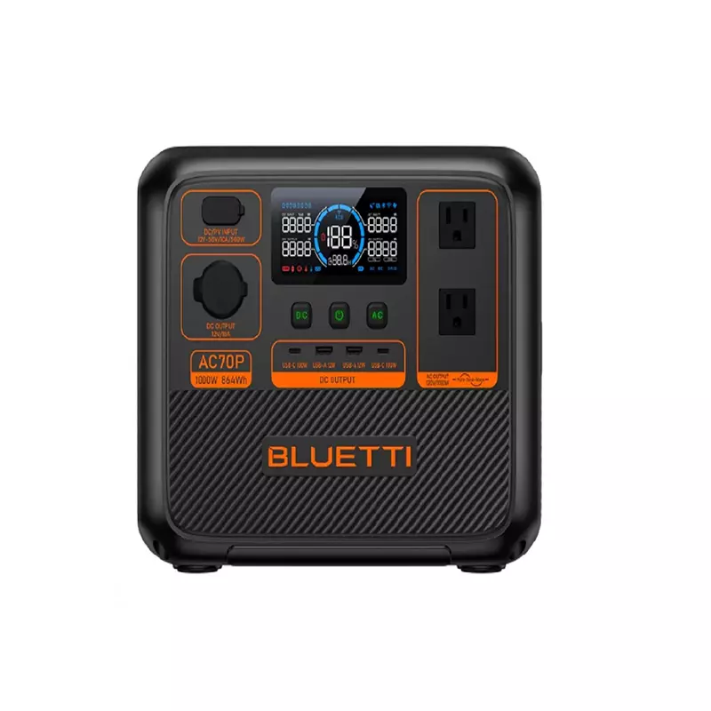 BLUETTI AC70P 1000W 864Wh Portable Power Station